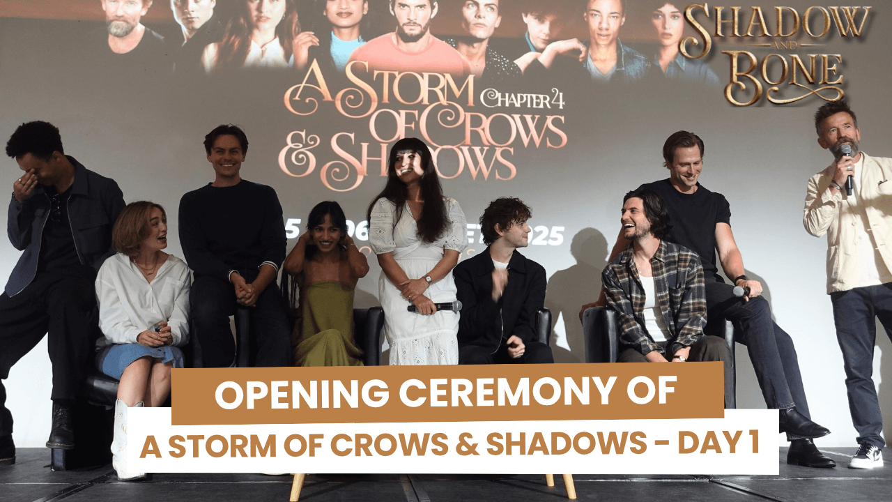 Cérémonie d'ouverture de la A Storm of Crows and Shadows 4 avec le cast de Shadow and Bone à Paris