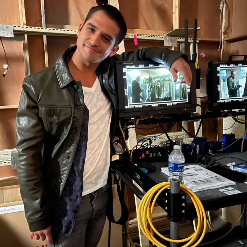 Tyler Posey sur le tournage du film Teen Wolf