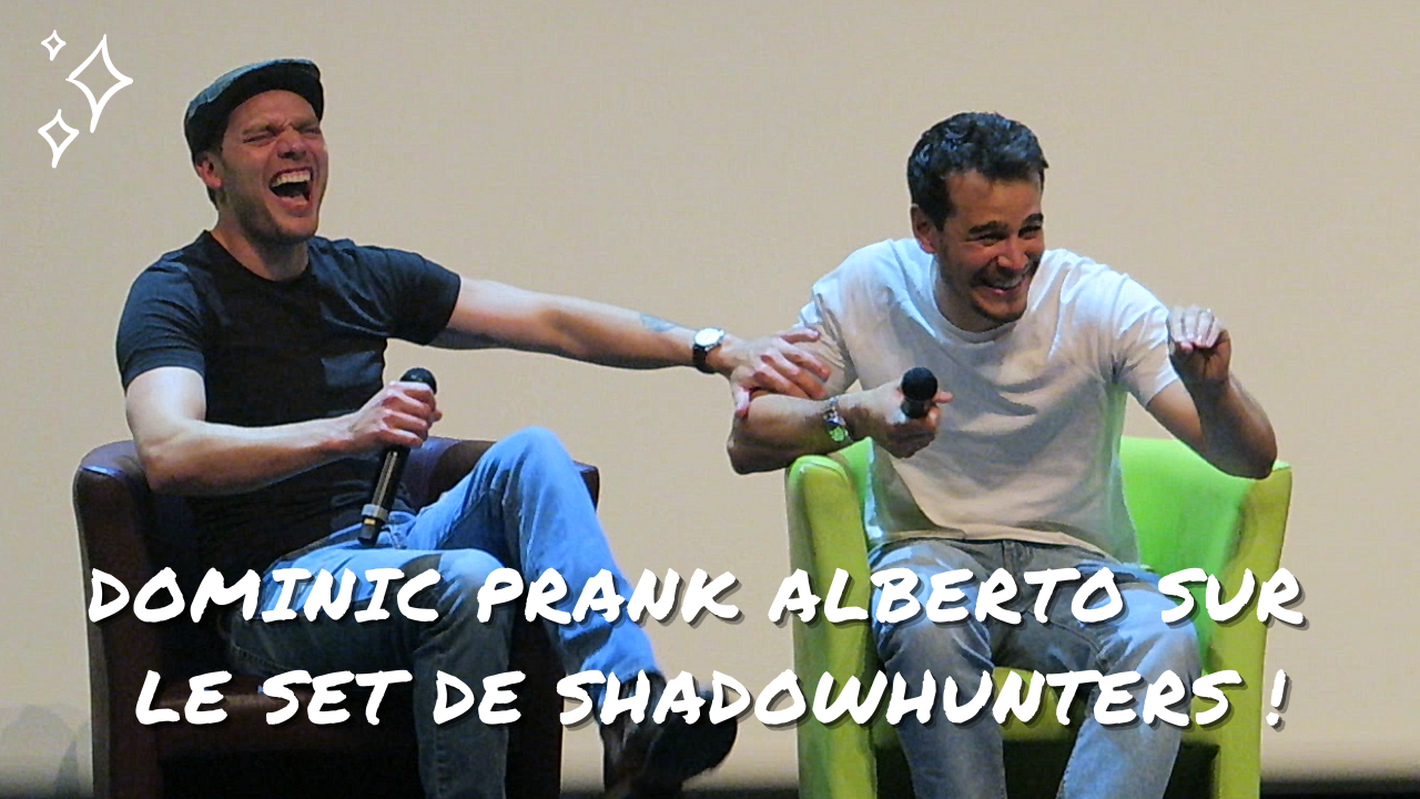 Dominic Sherwood fait un prank à Alberto Rosende sur le set de Shadowhunters !