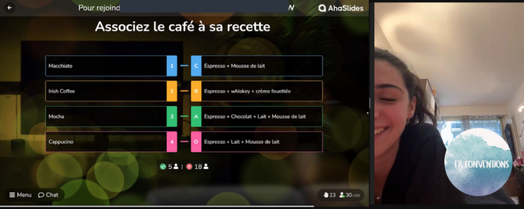 Un petit jeu a lieu à la CAC 9 de Clouds Con.