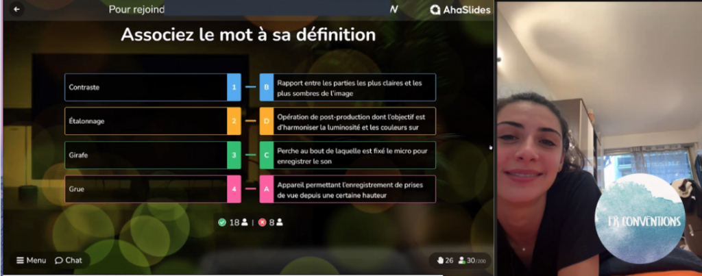 Un petit jeu a lieu à la CAC 9 de Clouds Con.