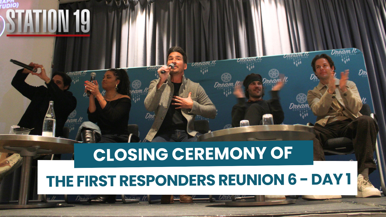 Closing Ceremony Day 1 of FRR6 with the cast of Station 19