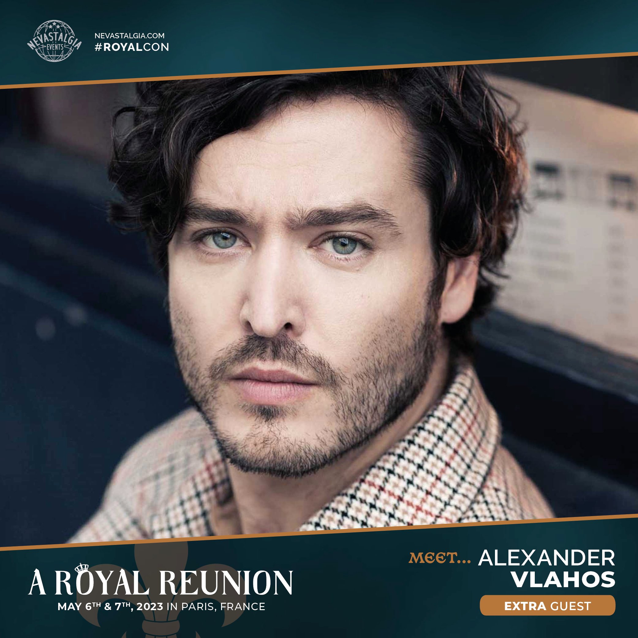 Alexander Vlahos sera à la convention A Royal Reunion organisée par Nevastalgia.