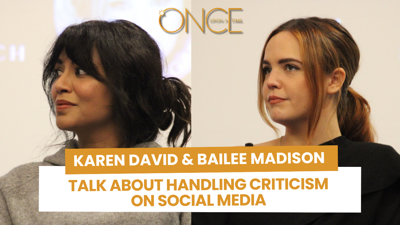 Bailee Madison & Karen David talk about handling criticism on social media