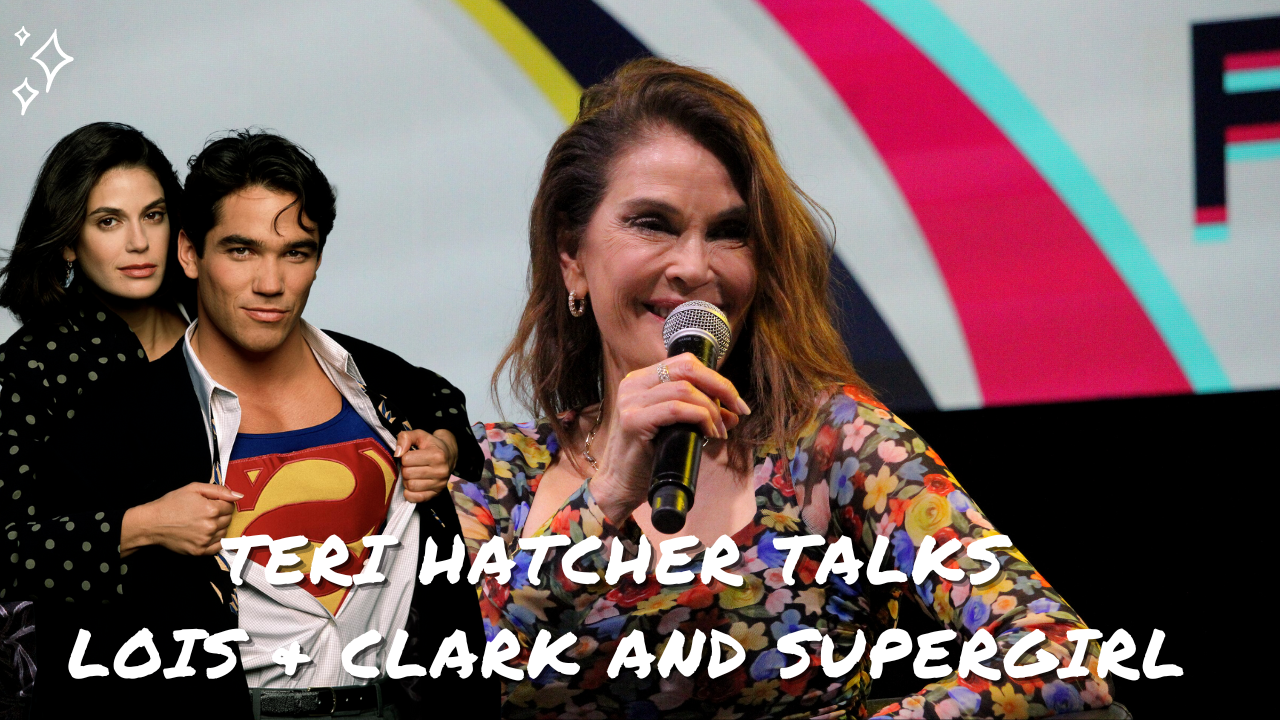 Teri Hatcher parle de Loïs et Clark, Supergirl et parle français.