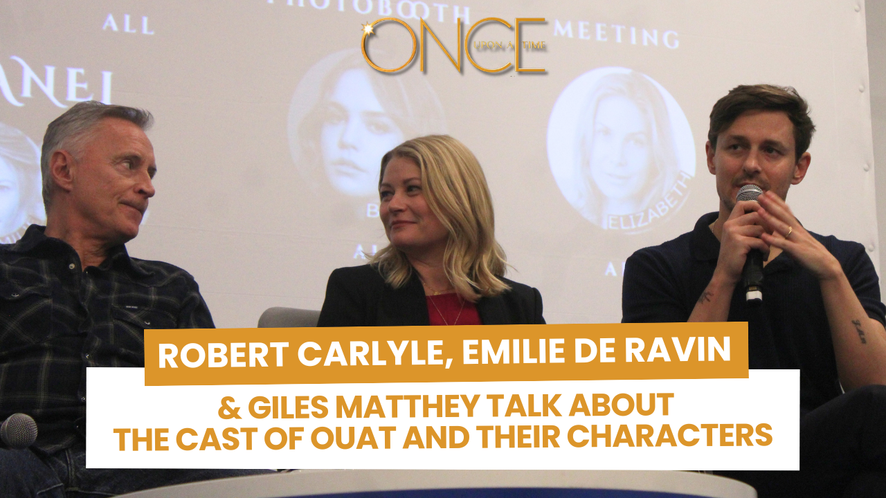 Robert Carlyle, Emilie de Ravin & Giles Matthey share their favorite line of OUAT