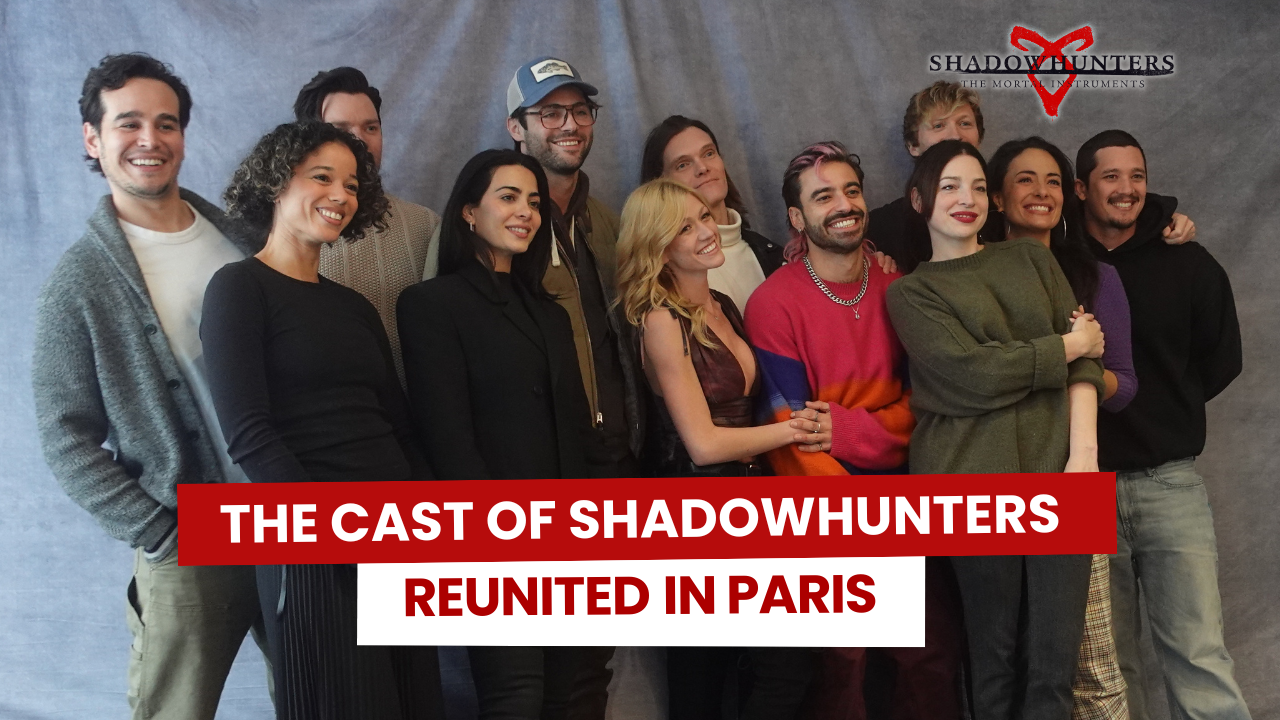 Matthew Daddario, Kat McNamara, Dominic Sherwood & the rest of the Shadowhunters' cast in Paris