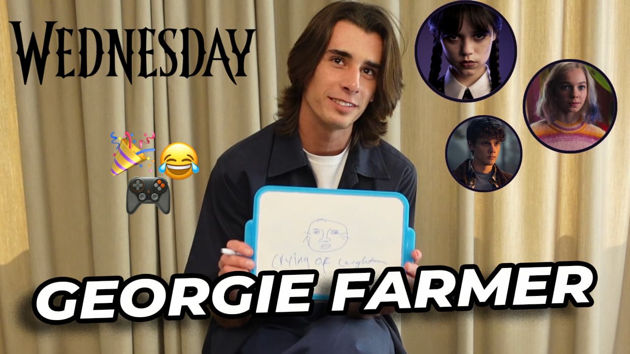 🕸️ Jenna Ortega, Emma Myers, Hunter Doohan... Georgie Farmer décrit le cast de Mercredi en emojis !