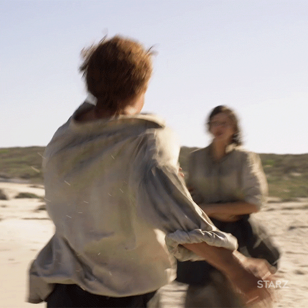 Les personnages de Jamie et Claire dans l'épisode 11 de la saison 3 d'Outlander.