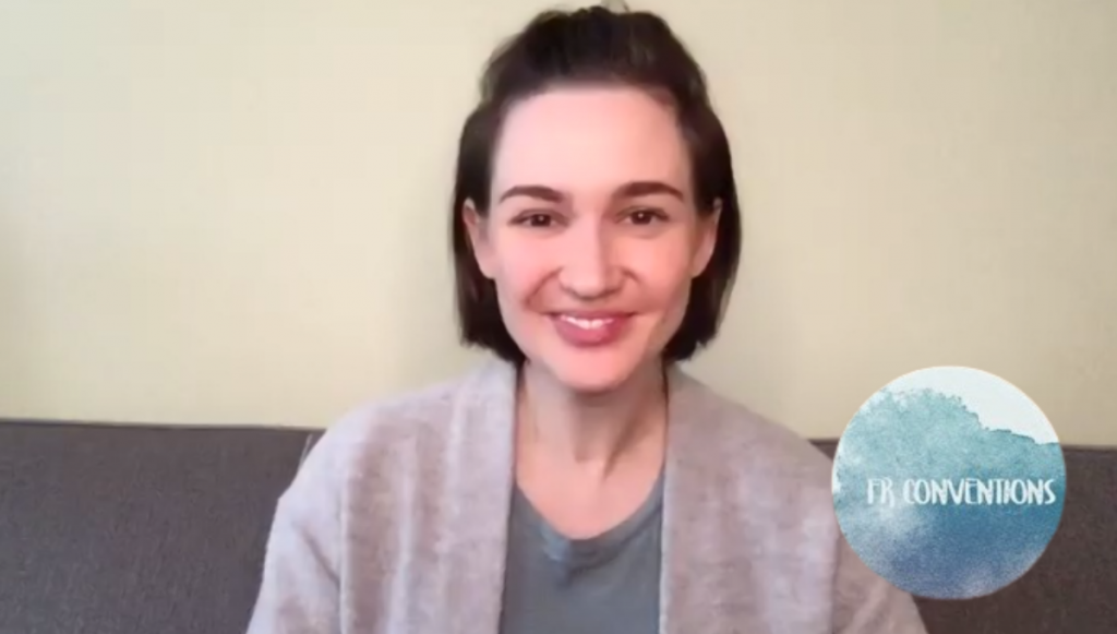 Katherine Barrell à la convention DIAH 18.