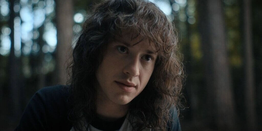 Joseph Quinn dans le rôle d'Eddie Munson dans Stranger Things