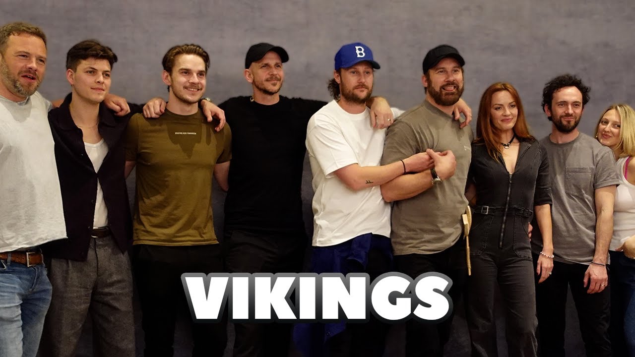 Gustaf Skarsgård, Alex Høgh Andersen, Clive Standen et le cast de Vikings réuni à Paris