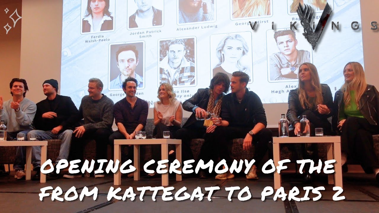 Cérémonie d'ouverture de la From Kattegat to Paris 2 avec le cast de Vikings à Paris