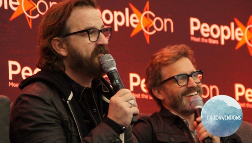 Rob Benedict et Richard Speight Jr en pleine discussion avec les fans.